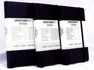 Pozostałe akcesoria dla plastyków - Leuchtturm1917 Notatnik Agenda Pocket A6 czarny kratka 318898 - miniaturka - grafika 1