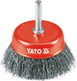 Yato Szczotka czołowa z trzpieniem 75mm drut Inox YT-4751 - Materiały ścierne - miniaturka - grafika 4