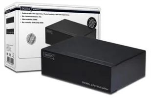 DIGITUS Professional Splitter VGA Professional DS-41100 2 Porty indywidualne wyłączanie z diodą LED statusu metalowa obudowa 2048 x 1536 px czarny - Złącza, przejściówki, adaptery - miniaturka - grafika 4