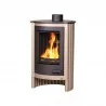 Wkłady kominkowe - HS Flamingo piecyk PICCOLO I 7 kW kremowo - metaliczny - miniaturka - grafika 1