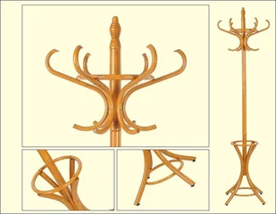 Stema WDR Wieszak drewniany stojący WDR-1/O - dąb jasny WDR-1/O - Wieszaki i stojaki - miniaturka - grafika 2