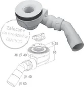 Odpływy liniowe - Radaway do brodzika Giaros z otworem odpływowym O 50mm 5SL1 - miniaturka - grafika 1