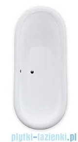 PMD Piramida Amelia Retro 190x77 biało-czarna nogi chrom - Wanny - miniaturka - grafika 3