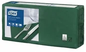 Folia, papier śniadaniowy, serwetki - Tork ciemno zielona miękka serwetka lunchowa, składane w 1/4 (cena za 1500 szt.) 477413 - miniaturka - grafika 1