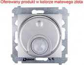 Wyłączniki światła i elektryczne - Kontakt SIMON Łącznik z czujnikiem ruchu 8(2) A, 230V złoty mat DCR11P.01/44 S - miniaturka - grafika 1