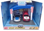 Samochody i pojazdy dla dzieci - Dickie Toys Baza SOS Rescue z dwoma autami - miniaturka - grafika 1