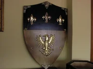 Repliki - akcesoria - Płatnerze hiszpańscy RYCERSKA TARCZA KAROLA WIELKIEGO - miniaturka - grafika 1