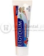 Pasty do zębów - Pierre Fabre ELGYDIUM Kids 50ml - malinowo-truskawkowa pasta do zębów mlecznych - miniaturka - grafika 1