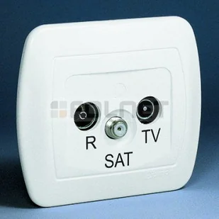 Kontakt Simon KONTAKT - Gniazdo antenowe RTV-SAT przelotowe - Simon Akord AASP/12 - Gniazdka elektryczne Kontakt Simon KONTAKT - Gniazdo antenowe RTV-SAT przelotowe - Simon Akord AASP/12 - Gniazdka elektryczne - miniaturka - grafika 1