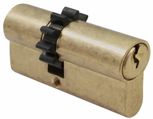 Gerda Wkładka bębenkowa WKE1 30 x 40 mm zębatkowa mosiądz - Zamki i wkładki - miniaturka - grafika 2