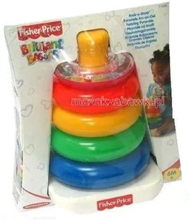Fisher Price Fisher-Price Piramidka z kółek GKD51 p4 - Zabawki interaktywne dla dzieci - miniaturka - grafika 3