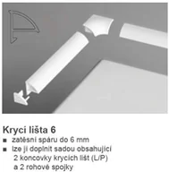 Akcesoria do armatury i ceramiki - Ravak Zestaw do listwy maskującej 6 biały B440000001 - miniaturka - grafika 1