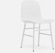 Krzesła - Normann Copenhagen Krzesło Form Stalowe białe  602810 - miniaturka - grafika 1