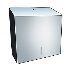 Merida Pojemnik na ręczniki pojedyncze STELLA MAXI wersja polerowana, firmy MERI - Dozowniki papieru i mydła dla firm - miniaturka - grafika 3