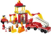 Klocki - Ecoiffier Smoby - KLOCKI baza strażacka 69 el. NOWOŚĆ 3149 - miniaturka - grafika 1
