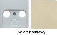 Klawisze i ramki - Berker B.KWADRAT KREM Pokrywa gniazda RTV-SAT 5312038982 - miniaturka - grafika 1