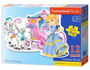 Castorland Puzzle MAXI Konturowe: Princess Carriage 12 - Puzzle - miniaturka - grafika 4