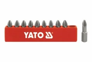YATO Końcówki wkrętakowe pz1x25 mm, kpl. 10 szt. YT-0470 - Bity - miniaturka - grafika 4