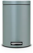 Kosze na śmieci - Brabantia Kosz pedałowy 12L Metaliczny miętowy 106002 - miniaturka - grafika 1