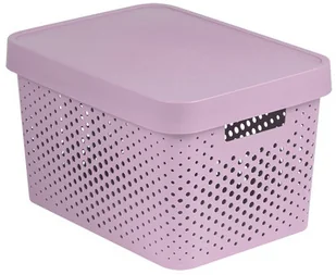 Curver Pojemnik ażurowy z przykrywką 17 L Infinity różowy CUR-229152 - Pojemniki łazienkowe - miniaturka - grafika 6
