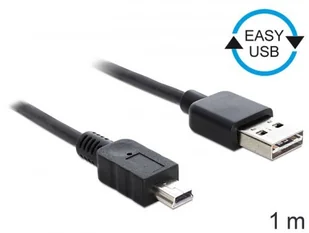 Kabel Usb Mini AM-MBM5P Easy-usb 2.0,1M,CZARNY - Adaptery i przejściówki - miniaturka - grafika 2
