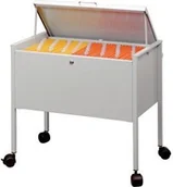 Inne meble biurowe - Durable ECONOMY wózek na teczki zawieszkowe, 80 A4 TOP, szary - miniaturka - grafika 1