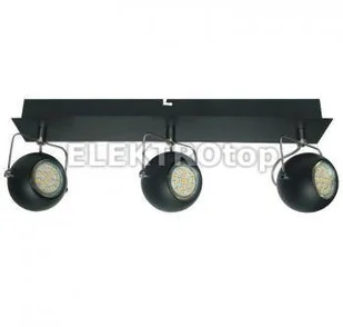 Candellux TONY KINKIET listwa LED 3X3W GU10 Czarny MAT 93-25029 - Lampy ścienne - miniaturka - grafika 2