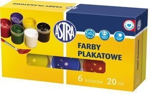 Astra Farby plakatowe 6 kolorów 20 ml - Farby i media malarskie - miniaturka - grafika 3