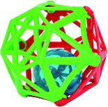 Grzechotki dla dzieci - Simba Soft Kula z grzechotką niebieska i żółta S4012045 - miniaturka - grafika 1