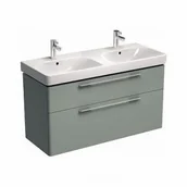 Szafki łazienkowe - Koło Trafic Szafka podumywalkowa 120 cm do kompletowania z umywalką podwójną platynowy połysk 89442000 - miniaturka - grafika 1