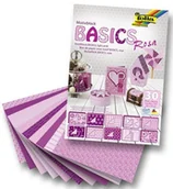 Podobrazia, bloki, papiery - Folia Bringman Blok Z Motywami Basics 24X34Cm 30Ark.Różowy - miniaturka - grafika 1