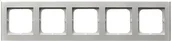 Klawisze i ramki - Ospel SONATA SREBRNY MAT Ramka 5-KR. R-5R/38 - miniaturka - grafika 1