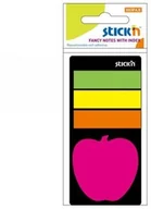 Szkolne artykuły papiernicze - Hopax Zakładki indeksujące neon plus notes jabłuszko - miniaturka - grafika 1