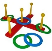 Zabawki i gry sportowe - 5 Obręczy I Kołki Do Trafienia - - miniaturka - grafika 1