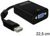 Delock adapter Displayport(M) -> VGA(F) 15pin, 12.5 cm 61848 - Adaptery i przejściówki - miniaturka - grafika 2