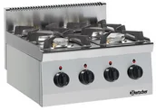 Szafy i witryny grzewcze - Bartscher 4-palnikowa kuchnia gazowa - miniaturka - grafika 1