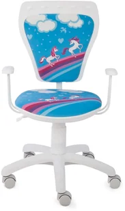 Nowy Styl Krzesło Ministyle White Pony 4012 - Krzesła obrotowe dla dzieci Nowy Styl Krzesło Ministyle White Pony 4012 - Krzesła obrotowe dla dzieci - miniaturka - grafika 1