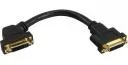 Adaptery i przejściówki - InLine Adapter AV DVI-I 24+5 żeński - DVI żeński z kołnierzem 0.2m 17301G - miniaturka - grafika 1