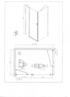 Askopol SWIAC SAREMA 100x80x195 SAREMA100x80 - Kabiny prysznicowe - miniaturka - grafika 2