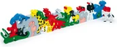 Układanki dla dzieci - Small Foot Design Układanka Wesołe zwierzęta. Literki i LIczby. - miniaturka - grafika 1