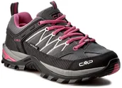Buty trekkingowe damskie - CMP Rigel Low WP 3Q54456 szary - miniaturka - grafika 1