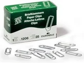 Spinacze i klipsy do papieru - DURABLE Spinacze orkągłe 26 mm, cynkowane, 100 szt. - miniaturka - grafika 1