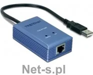 TRENDnet Ethernet Adapter USB 1x10/100 1xUSB 2.0 TU2-ET100 - Adaptery i przejściówki - miniaturka - grafika 3