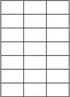 Etykiety do drukarek - Argo Etykieta Uni 21 - miniaturka - grafika 1