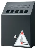 Trafika - Durable Popielnica naścienna, metalowa 2,5, czarna - miniaturka - grafika 1