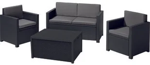 Keter Zestaw technorattanowy Monaco Szary KET17200031SZ - Meble ogrodowe - miniaturka - grafika 2