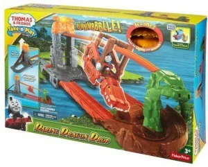 Fisher Price Tomek i Przyjaciele CDN09 Take-n-Play Smocza przeprawa - Pociągi dla dzieci - miniaturka - grafika 5