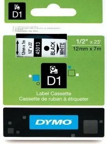 Dymo Taśma D1- 12mm x 7m czarny/biały (S0720530) - Etykiety do drukarek - miniaturka - grafika 2