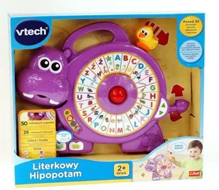 Fisher Price Vtech Baby Literkowy hipopotam 60478 polska wersja językowa - Zabawki interaktywne dla dzieci - miniaturka - grafika 4