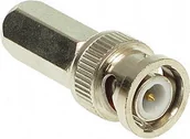 Złącza, przejściówki, adaptery - ABCVISION Wtyk BNC-W/70-HAND NAKRĘCANY RĘCZNIE - miniaturka - grafika 1